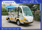 Το άσπρο /Yellow 8 Seater γκολφ μίνι τουριστηκό λεωφορείο της Κίνας λεωφορείων επίσκεψης κάρρων ηλεκτρικό προμηθευτής