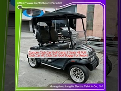 Προσαρμοσμένα αυτοκίνητα γκολφ 2 θέσεις 48 Volt Club Car AC Club Car Golf Buggy For Resort