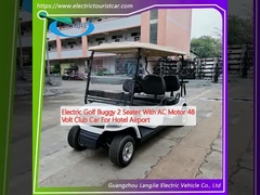 Ηλεκτρικό Golf Buggy 2 θέσεις με κινητήρα AC 48 Volt Club Car για ξενοδοχείο Αεροδρόμιο