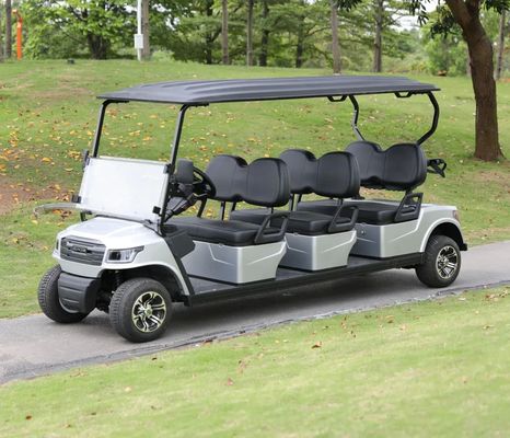 Καλή τιμή. White Color 48V 5KW AC Motor Electric Golf Cart With 6 Seats For Golf Courses And Resorts σε απευθείας σύνδεση