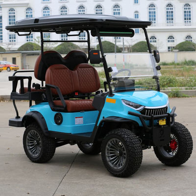 Καλή τιμή. 4 Seats Electric Golf Cart With Camouflage Color Aluminium Frame And Hydraulic Brake For Tourist Areas σε απευθείας σύνδεση
