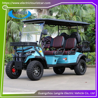 Υψηλής απόδοσης 5KW AC Motor Off-Road Ηλεκτρικό Κυνηγετικό Καροτσάκι 6 θέσεων Σηκωμένο Καροτσάκι Γκολφ
