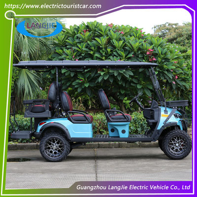 Υψηλής απόδοσης 5KW AC Motor Off-Road Ηλεκτρικό Κυνηγετικό Καροτσάκι 6 θέσεων Σηκωμένο Καροτσάκι Γκολφ