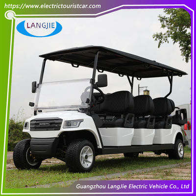 4 τροχών AC Motor Buggy Golf Cart Με 48V ξηρή μπαταρία 8 Επιβάτες Golf Cart Για ξενοδοχείο