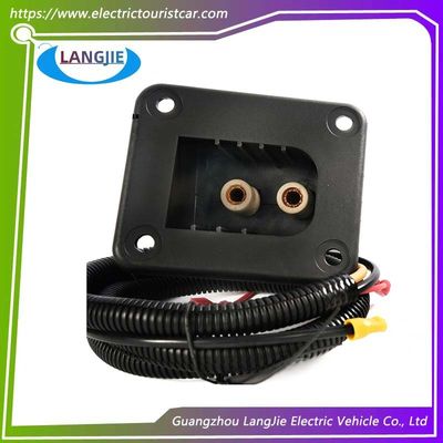 Ezgo Golf Cart Charging Socket Square TXT Socket με δύο μέρη με στρογγυλή τρύπα