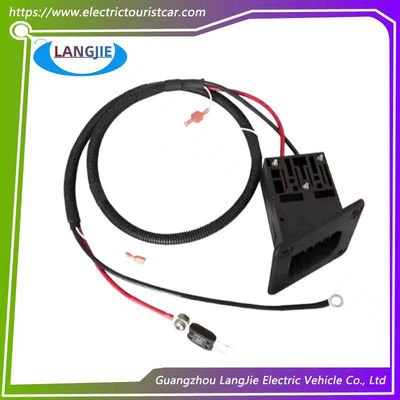 Ezgo Golf Cart Charging Socket Square TXT Socket με δύο μέρη με στρογγυλή τρύπα