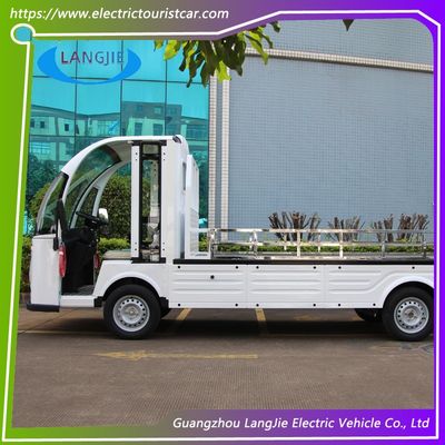 72V 7.5KW AC Motor Ηλεκτρικό Καροτσάκι Αποσκευών Με Κουτί Φορτίου Και 2 Θέματα Καροτσάκι Γκολφ Λευκό Για Ξενοδοχείο