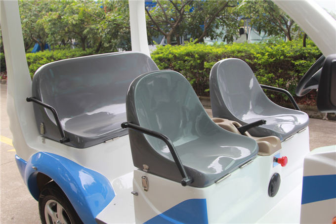 Μπλε/άσπρο ηλεκτρικό αυτοκίνητο γκολφ με το γυαλί ινών Toplight 4 καθίσματα για το θέρετρο 1